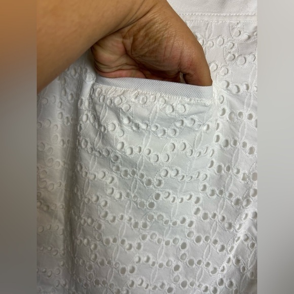 Vineyard Vines Women White Eyelet Shorts Plus 16 Old Money Country club Classic - Picture 13 of 16
